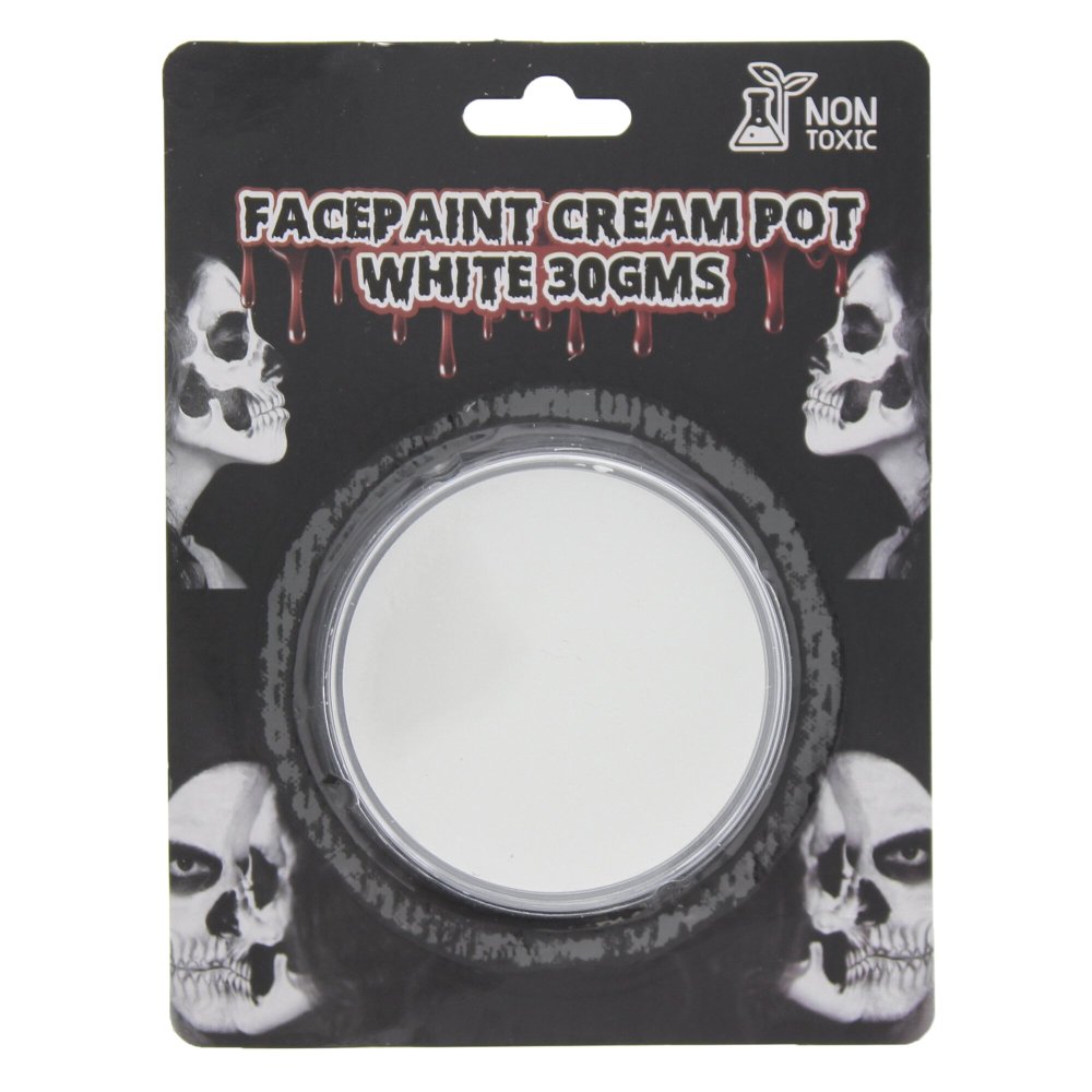 Zac's Alter Ego - Tub of White Face Cream Peinture faciale - Multicolore